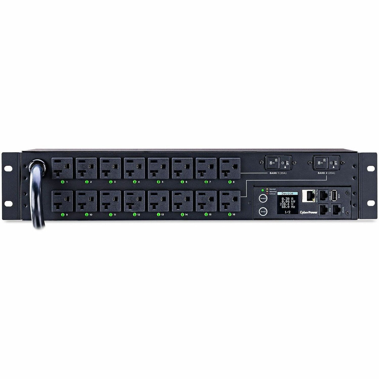 CyberPower PDU41003 Single Phase 100 - 120 VAC 30A Switched PDU — PDU41003