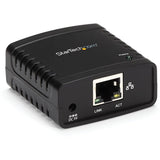 StarTech.com 10/100Mbps Ethernet to USB 2.0 Network LPR Print Server - USB Print Server with 10Base-T/100Base-TX Auto-sensing — PM1115U2