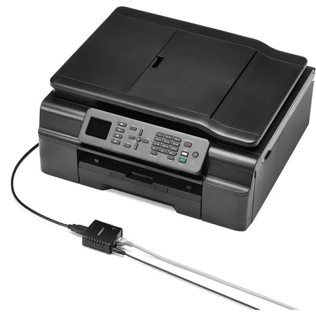 StarTech.com 10/100Mbps Ethernet to USB 2.0 Network LPR Print Server - USB Print Server with 10Base-T/100Base-TX Auto-sensing — PM1115U2