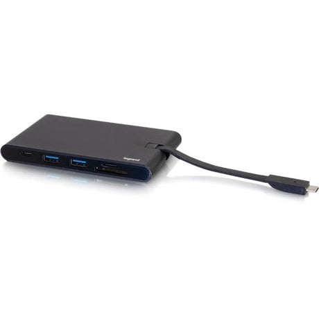 C2G USB C Dock with HDMI, VGA, Ethernet, USB, SD & Power Delivery up to 100W — 26916