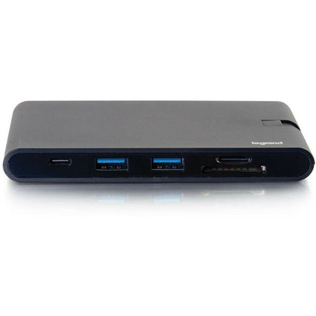 C2G USB C Dock with HDMI, VGA, Ethernet, USB, SD & Power Delivery up to 100W — 26916
