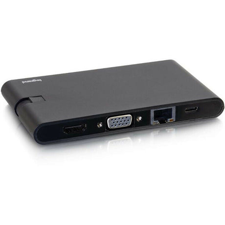 C2G USB C Dock with HDMI, VGA, Ethernet, USB, SD & Power Delivery up to 100W — 26916