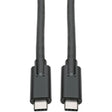 Eaton Tripp Lite Series USB-C Cable (M/M) - USB 3.2, Gen 1 (5 Gbps), 5A Rating, Thunderbolt 3 Compatible, 6 ft. (1.83 m) — U420-006-5A