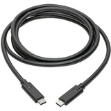Eaton Tripp Lite Series USB-C Cable (M/M) - USB 3.2, Gen 1 (5 Gbps), 5A Rating, Thunderbolt 3 Compatible, 6 ft. (1.83 m) — U420-006-5A