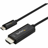 StarTech.com 6ft (2m) USB C to HDMI Cable - 4K 60Hz USB Type C DP Alt Mode to HDMI 2.0 Video Display Adapter Cable - Works w/Thunderbolt 3 — CDP2HD2MBNL