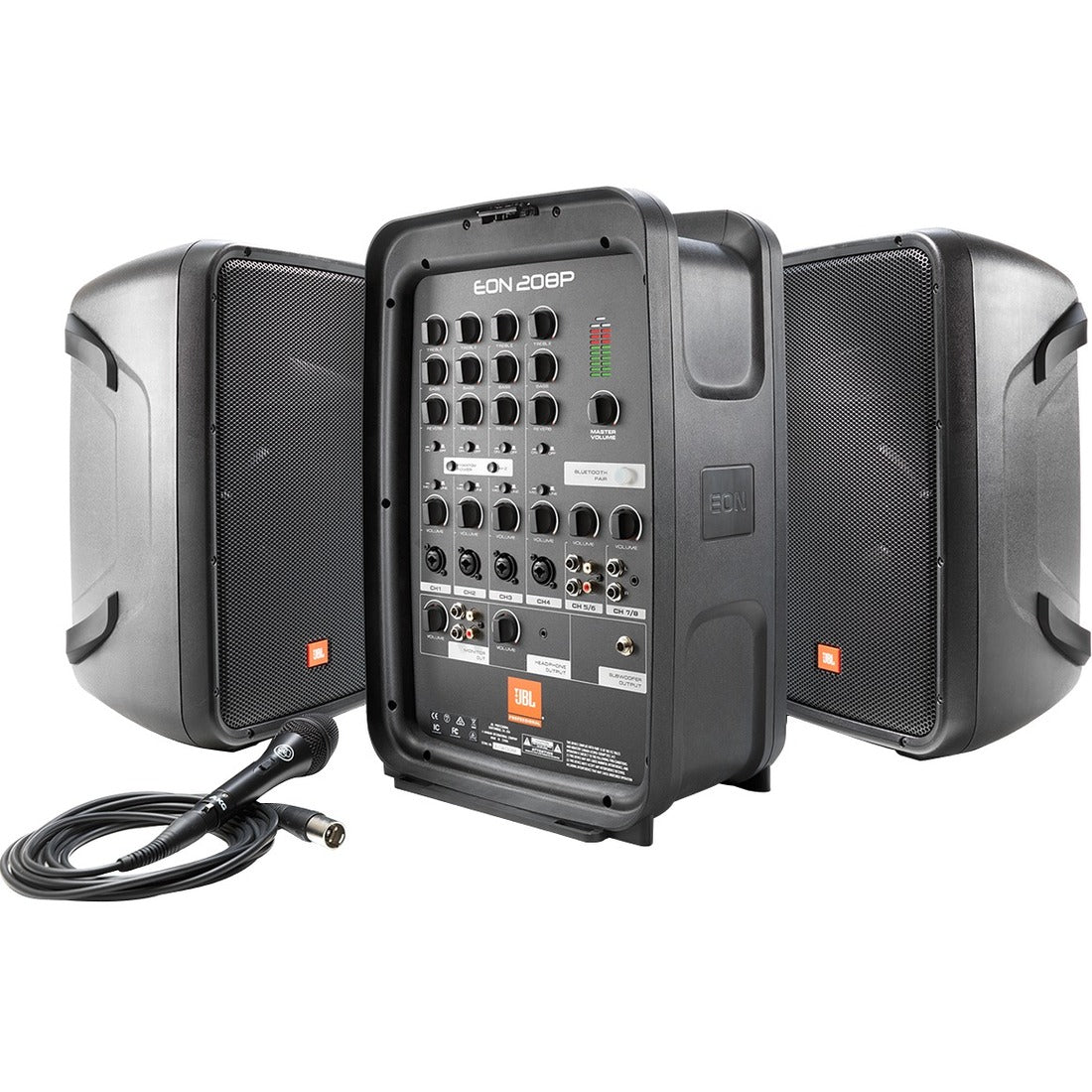 JBL 8" Packaged PA System With 8-channel Integrated Mixer — EON208P