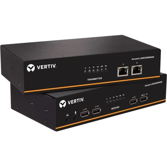 Vertiv Avocent LongView - Dual Monitor, USB, Audio, CATx up to 100m / 330ft — LV5020P-001