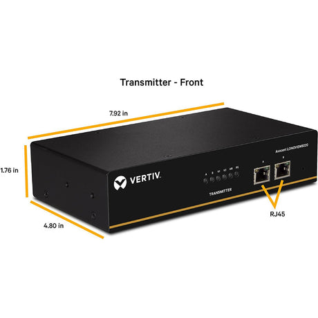 Vertiv Avocent LongView - Dual Monitor, USB, Audio, CATx up to 100m / 330ft — LV5020P-001