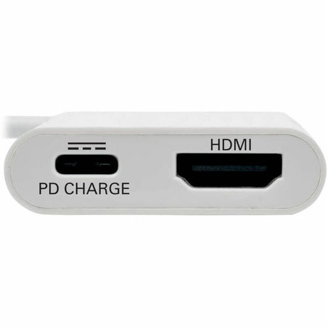 Eaton Tripp Lite Series USB-C to HDMI Adapter with PD Charging, HDCP, White — U444-06N-H4-C
