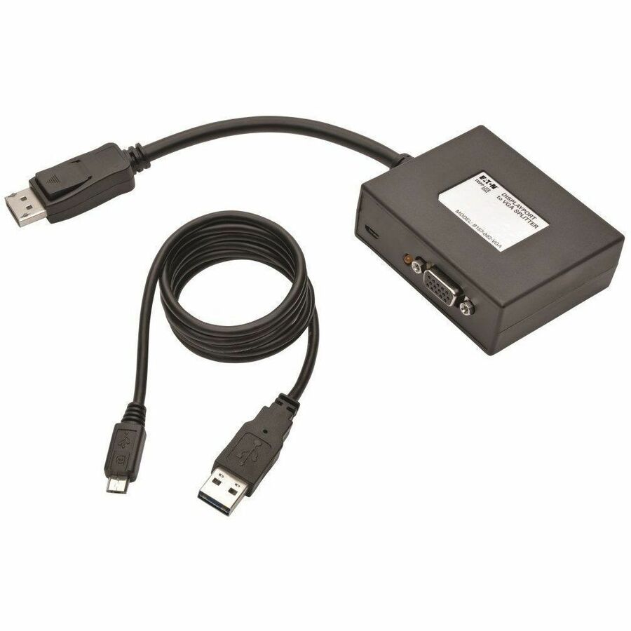 Eaton Tripp Lite Series 2-Port DisplayPort to VGA Hub, DP1.2, TAA — B157-002-VGA