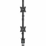 Eaton Tripp Lite Series Dual Vertical Flat-Screen Desk Stand/Clamp Mount, 15 in. to 27 in. Flat-Screen Displays — DDR1527SDC