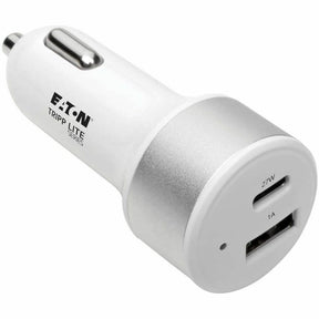 Eaton Tripp Lite Series Dual-Port USB Car Charger with PD Charging - USB Type C (27W) & USB Type A (5V 1A/5W), UL 2089 — U280-C02-C1A1