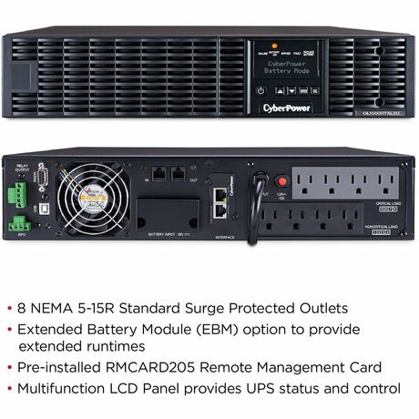 CyberPower OL1500RTXL2UN Smart App Online UPS Systems — OL1500RTXL2UN