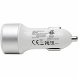 Eaton Tripp Lite Series Dual-Port USB Car Charger with PD Charging - USB Type C (27W) & USB Type A (5V 1A/5W), UL 2089 — U280-C02-C1A1