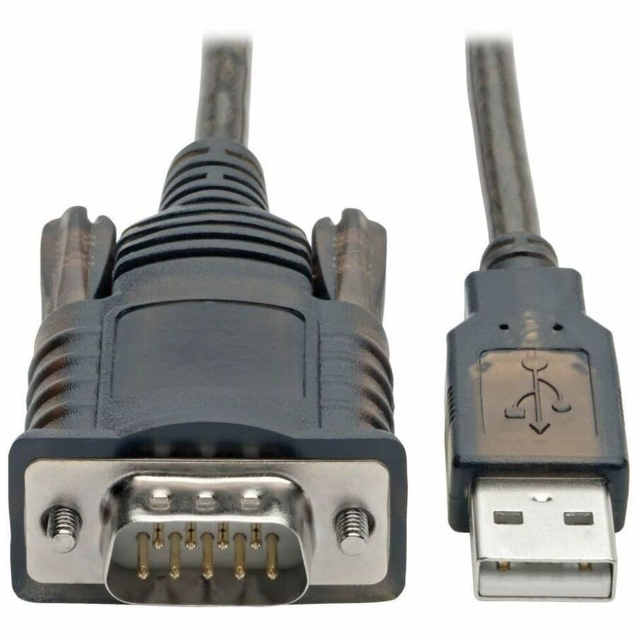 Eaton Tripp Lite Series RS232 to USB Adapter Cable with COM Retention (USB-A to DB9 M/M), FTDI, 5 ft. (1.52 m) — U209-005-COM