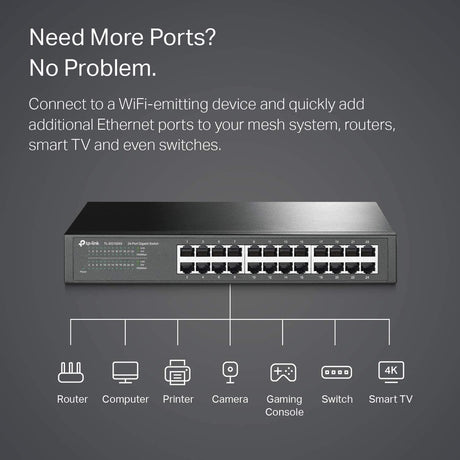 TP-Link TL-SG1024S - 24-Port Gigabit Desktop/Rackmount Ethernet Switch — TL-SG1024S