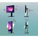 ViewSonic VG2448-PF 24 Inch IPS 1080p Ergonomic Monitor with Built-In Privacy Filter HDMI DisplayPort USB and 40 Degree Tilt — VG2448-PF