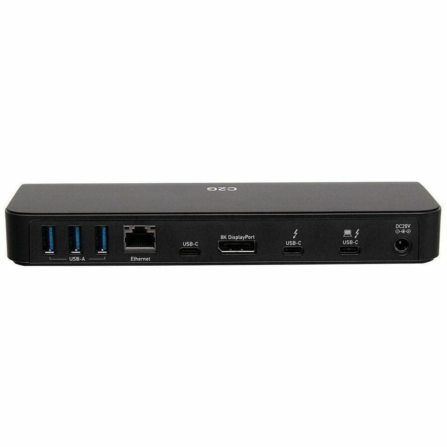 C2G Thunderbolt&trade; 3 USB-C 11-in-1 8K UHD Docking Station with DisplayPort, Ethernet, USB, SD Card Reader (TAA Compliant) — C2G54536