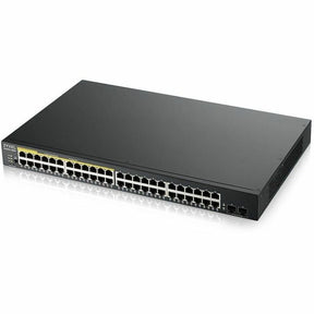 ZYXEL GS1900-48HPv2 24-Port Gigabit Smart Managed PoE Switch | 24 PoE+ Ports at 170W with 2 SFP Uplinks — GS1900-48HPV2