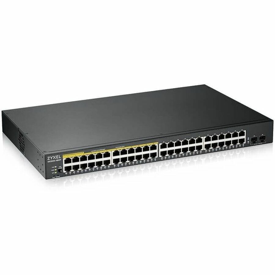 ZYXEL GS1900-48HPv2 24-Port Gigabit Smart Managed PoE Switch | 24 PoE+ Ports at 170W with 2 SFP Uplinks — GS1900-48HPV2