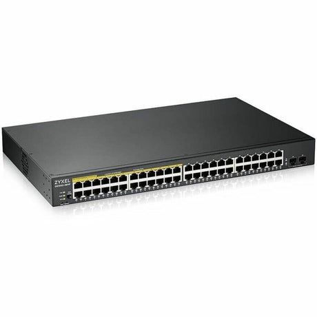 ZYXEL GS1900-48HPv2 24-Port Gigabit Smart Managed PoE Switch | 24 PoE+ Ports at 170W with 2 SFP Uplinks — GS1900-48HPV2