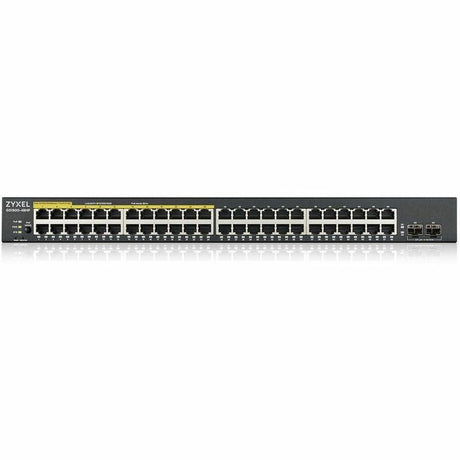 ZYXEL GS1900-48HPv2 24-Port Gigabit Smart Managed PoE Switch | 24 PoE+ Ports at 170W with 2 SFP Uplinks — GS1900-48HPV2