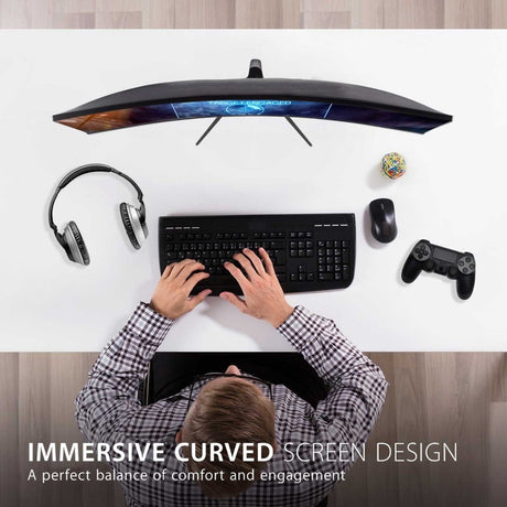 ViewSonic VX3218-PC-MHD 32 Inch Curved 1080p 1ms 180Hz Gaming Monitor with FreeSync Premium, Eye Care, HDMI and Display Port — VX3218-PC-MHD