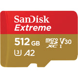SanDisk Extreme 512 GB UHS-I microSD — SDSQXA1-512G-AN6MA