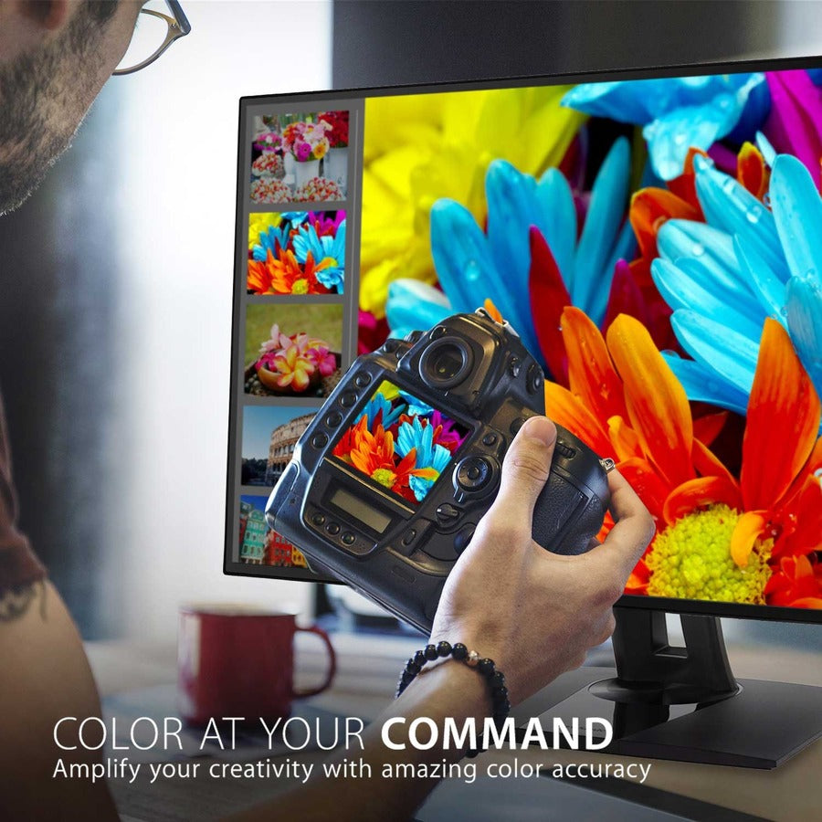 ViewSonic VP2768a-4K 27 Inch 4K UHD IPS Monitor with Advanced Ergonomics, ColorPro 100% sRGB Rec 709, 14-bit 3D LUT, Eye Care, 90W USB C, RJ45, HDR10 — VP2768A-4K