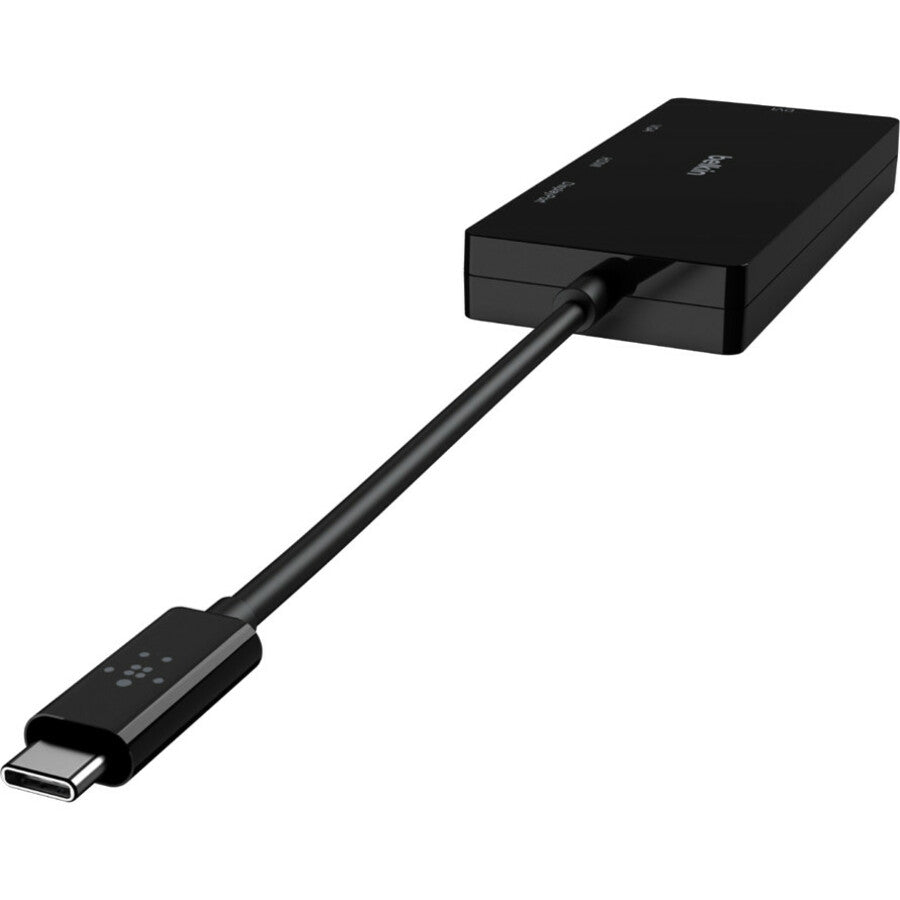 Belkin USB-C Mutiport Video Adapter, USB-C to HDMI - VGA - DVI - DisplayPort, Up to 4k at 60Hz — AVC003BK-BL