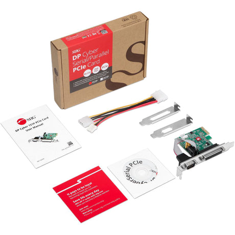 SIIG DP Cyber 1S1P PCIe Card — JJ-E20311-S1
