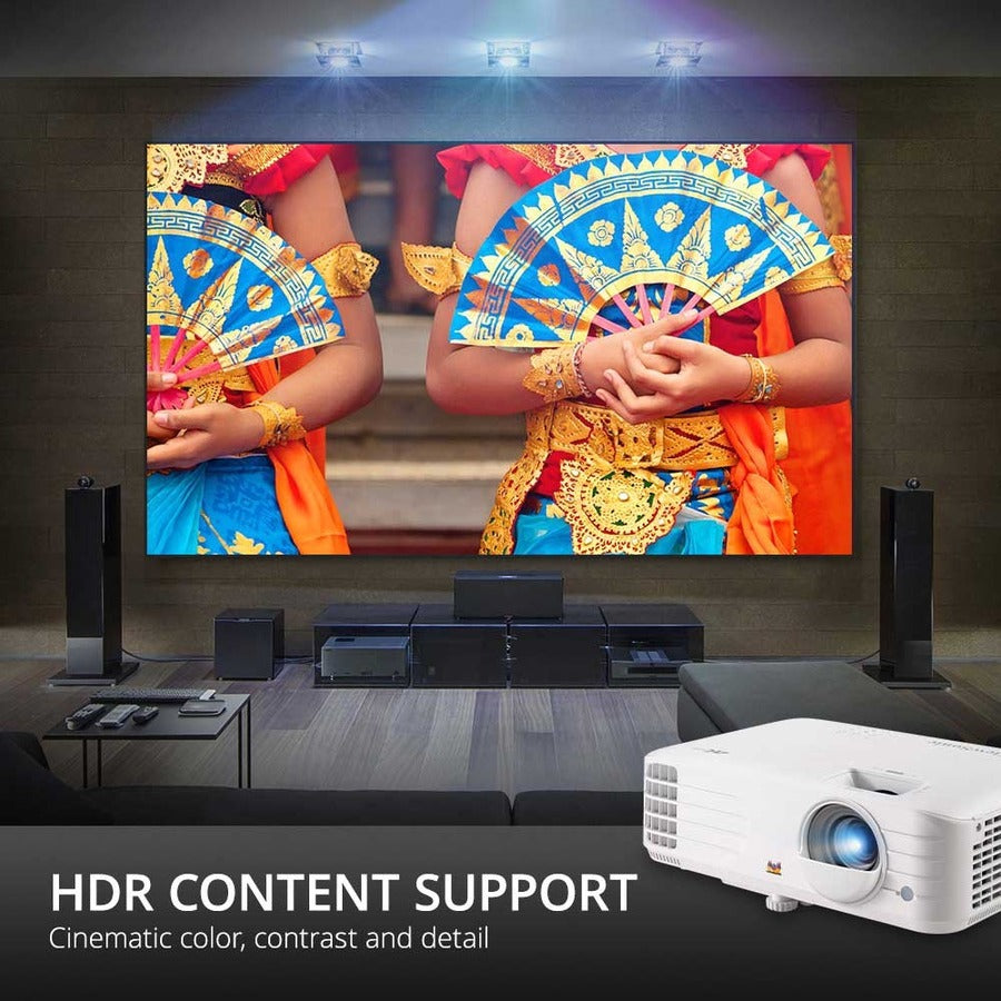 ViewSonic PX701-4K 4K UHD 3200 Lumens 240Hz 4.2ms Home Theater Projector with HDR, Auto Keystone, Dual HDMI, Sports and Netflix Streaming with Dongle on up to 300" Screen — PX701-4K