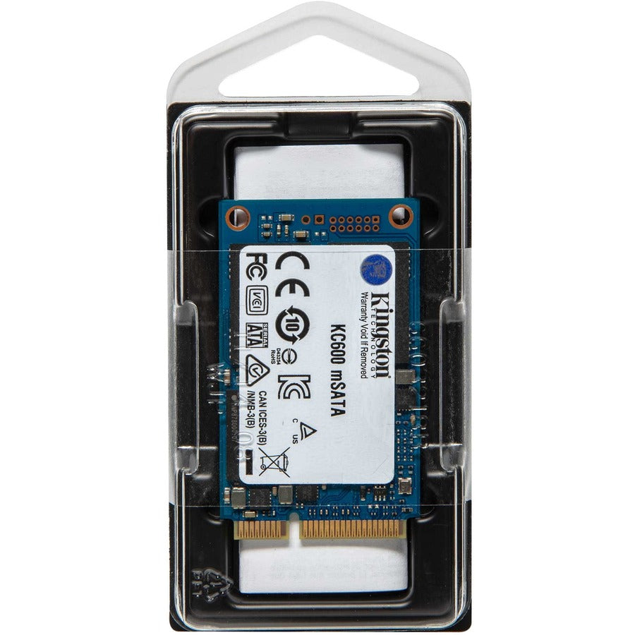 Kingston KC600 256 GB Solid State Drive - mSATA Internal - SATA (SATA/600) — SKC600MS/256G