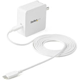 StarTech.com USB C Wall Charger - 60W PD 1m cable - Portable Travel USB Type C Fast Charge Universal Laptop Adapter - USB IF/ETL Certified — WCH1C
