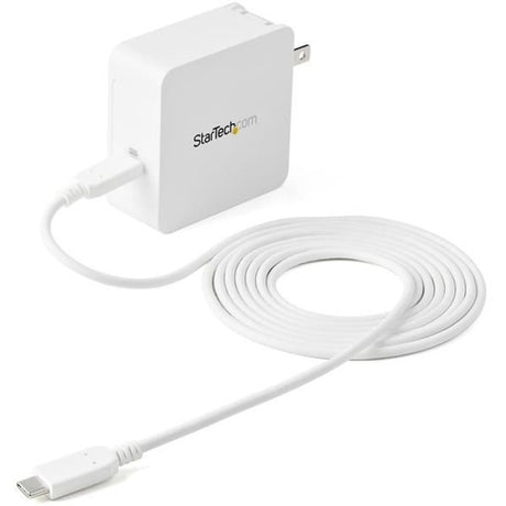 StarTech.com USB C Wall Charger - 60W PD 1m cable - Portable Travel USB Type C Fast Charge Universal Laptop Adapter - USB IF/ETL Certified — WCH1C