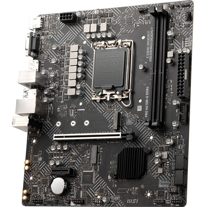 MSI H610M-G DDR4 Gaming Desktop Motherboard - Intel H610 Chipset - Socket LGA-1700 — PROH610MGD4WIFI