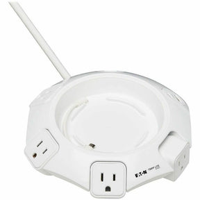 Eaton Tripp Lite Series Safe-IT Conference Power Surge Protector, 4 Rotating 5-15R Outlets, USB-C & 3 USB-A Ports, 10 ft. (3 m) Cord, Antimicrobial Protection — TLP410UCUFOAM