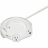 Eaton Tripp Lite Series Safe-IT Conference Power Surge Protector, 4 Rotating 5-15R Outlets, USB-C & 3 USB-A Ports, 10 ft. (3 m) Cord, Antimicrobial Protection — TLP410UCUFOAM