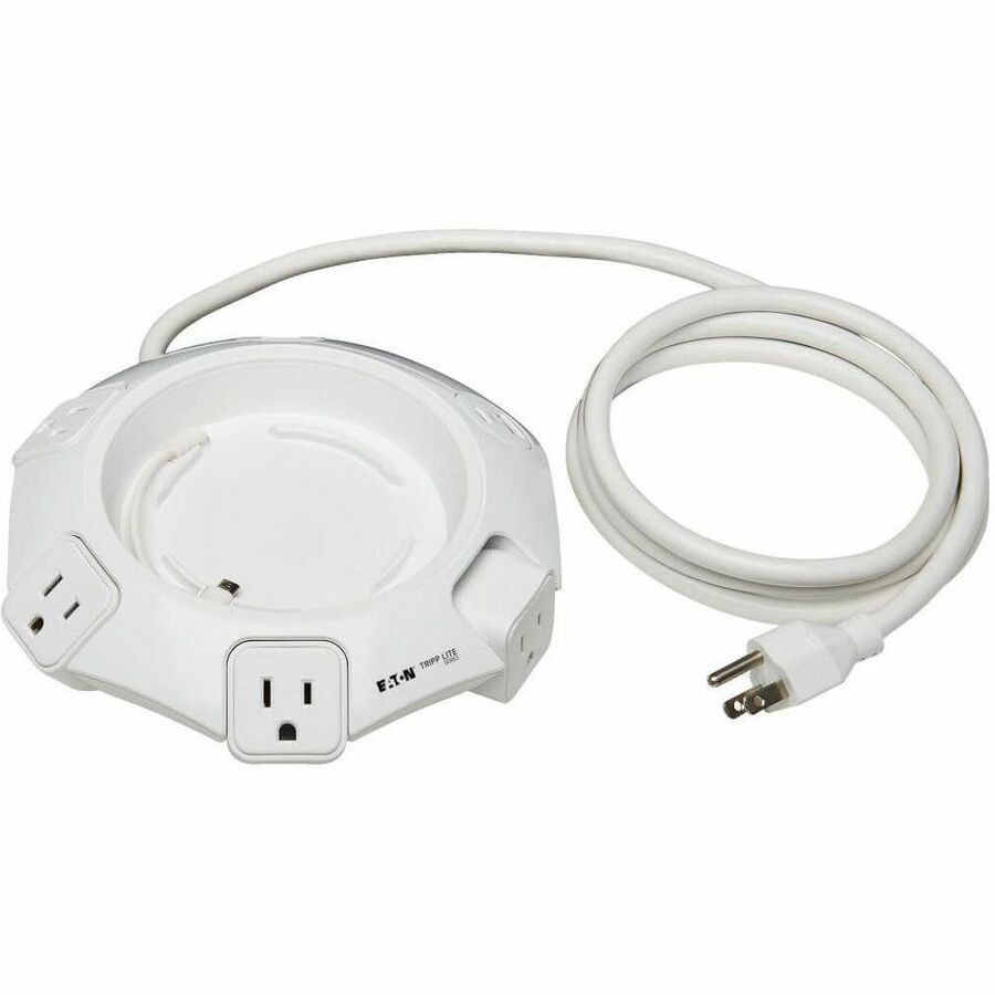 Eaton Tripp Lite Series Safe-IT Conference Power Surge Protector, 4 Rotating 5-15R Outlets, USB-C & 3 USB-A Ports, 10 ft. (3 m) Cord, Antimicrobial Protection — TLP410UCUFOAM
