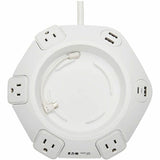Eaton Tripp Lite Series Safe-IT Conference Power Surge Protector, 4 Rotating 5-15R Outlets, USB-C & 3 USB-A Ports, 10 ft. (3 m) Cord, Antimicrobial Protection — TLP410UCUFOAM