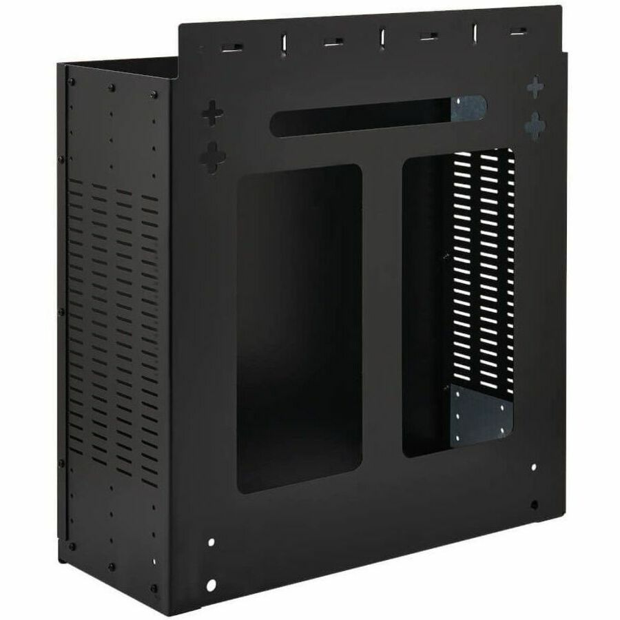 Eaton Tripp Lite Series SmartRack 4U Low-Profile Vertical-Mount Vented Wall-Mount Mini Rack Enclosure, Black — SRWO4UBRKT
