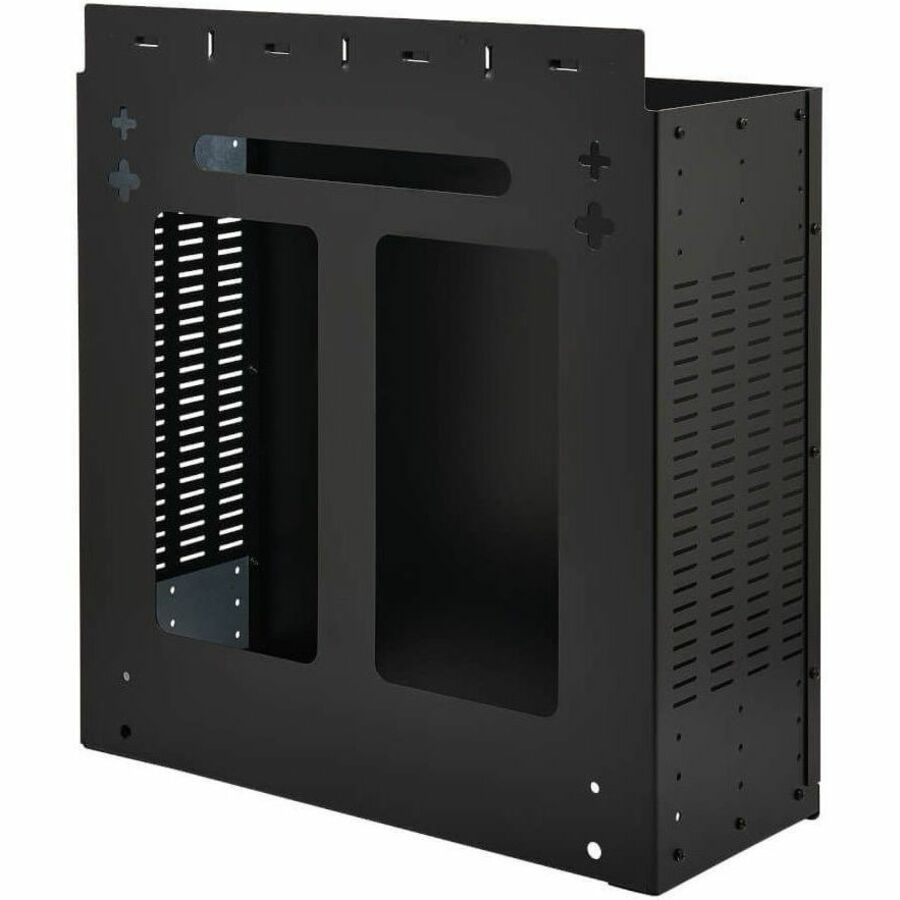 Eaton Tripp Lite Series SmartRack 4U Low-Profile Vertical-Mount Vented Wall-Mount Mini Rack Enclosure, Black — SRWO4UBRKT