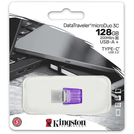 Kingston DataTraveler microDuo 3C USB Flash Drive — DTDUO3CG3/128GB