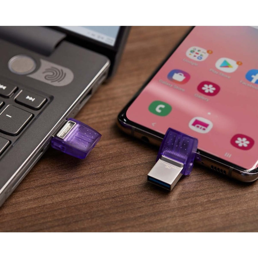 Kingston DataTraveler microDuo 3C USB Flash Drive — DTDUO3CG3/128GB