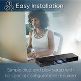 TRENDnet 16-Port Gigabit Switch, TEG-S17, 16 x Gigabit RJ-45 Ports, 32Gbps Switching Capacity, Fanless Design, Metal Enclosure, Internal Power Supply, Lifetime Protection, Black — TEG-S17