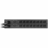 APC NetShelter Rack Automatic Transfer Switch, 2U, 30A, 120V, 2 L5-30P IN, 16 5-20R OUT, 50/60Hz — AP4453A