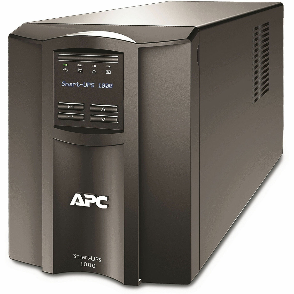 APC Smart-UPS, Line Interactive, 1000VA, Tower, 120V, 8x NEMA 5-15R outlets, SmartConnect Port+SmartSlot, AVR, LCD [TAA] — SMT1000CUS