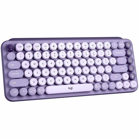 Logitech POP Keys Mechanical Wireless Keyboard with Customizable Emoji Keys, Compact Design, Bluetooth, Cosmos — 920-011233
