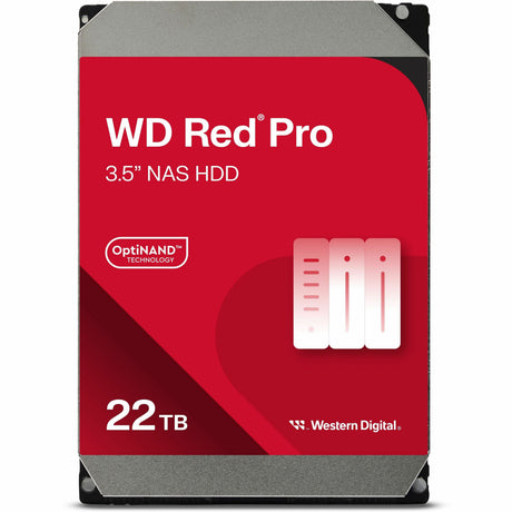 Western Digital Red Pro WD221KFGX 22 TB Hard Drive - 3.5" Internal - SATA (SATA/600) - Conventional Magnetic Recording (CMR) Method — WD221KFGX