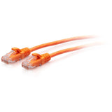 C2G 15ft Cat6a Snagless Unshielded (UTP) Slim Ethernet Cable - Cat6a Slim Network Patch Cable - PoE - Orange — C2G30179